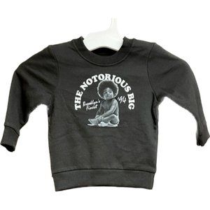 Notorious BIG Biggie Boys Hip-Hop Rap Sweatshirt  Black 12 months New with Tag